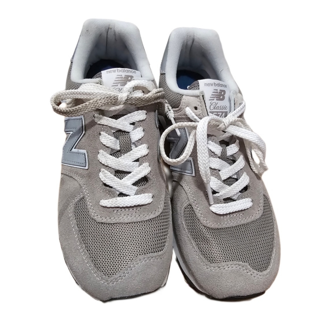 New Balance 574 Evergreen Green Leaf in Grey with White WL574EVG - Picture 4 of 11